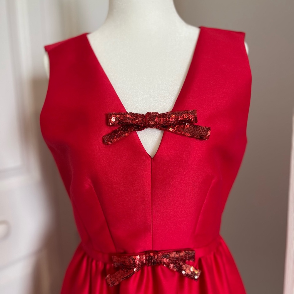Kate Spade Pink Tie Front Backless Mini Dress - Picture 2 of 7